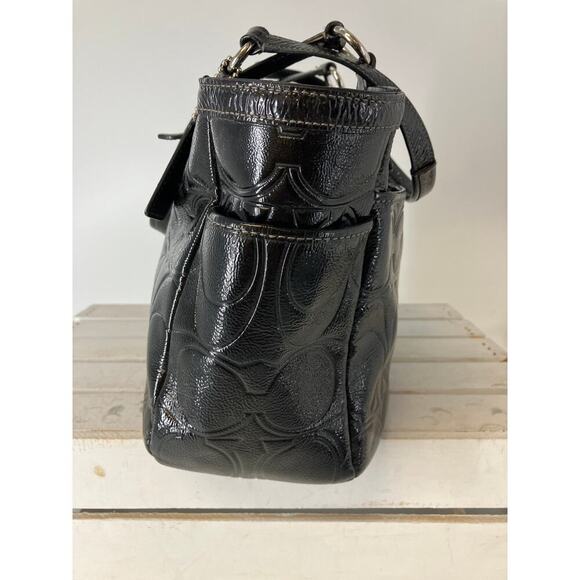 COACH F19462 LARGE PATTON LEATHER SIGNATURE SHOULDER BAG - Picture 4 of 16